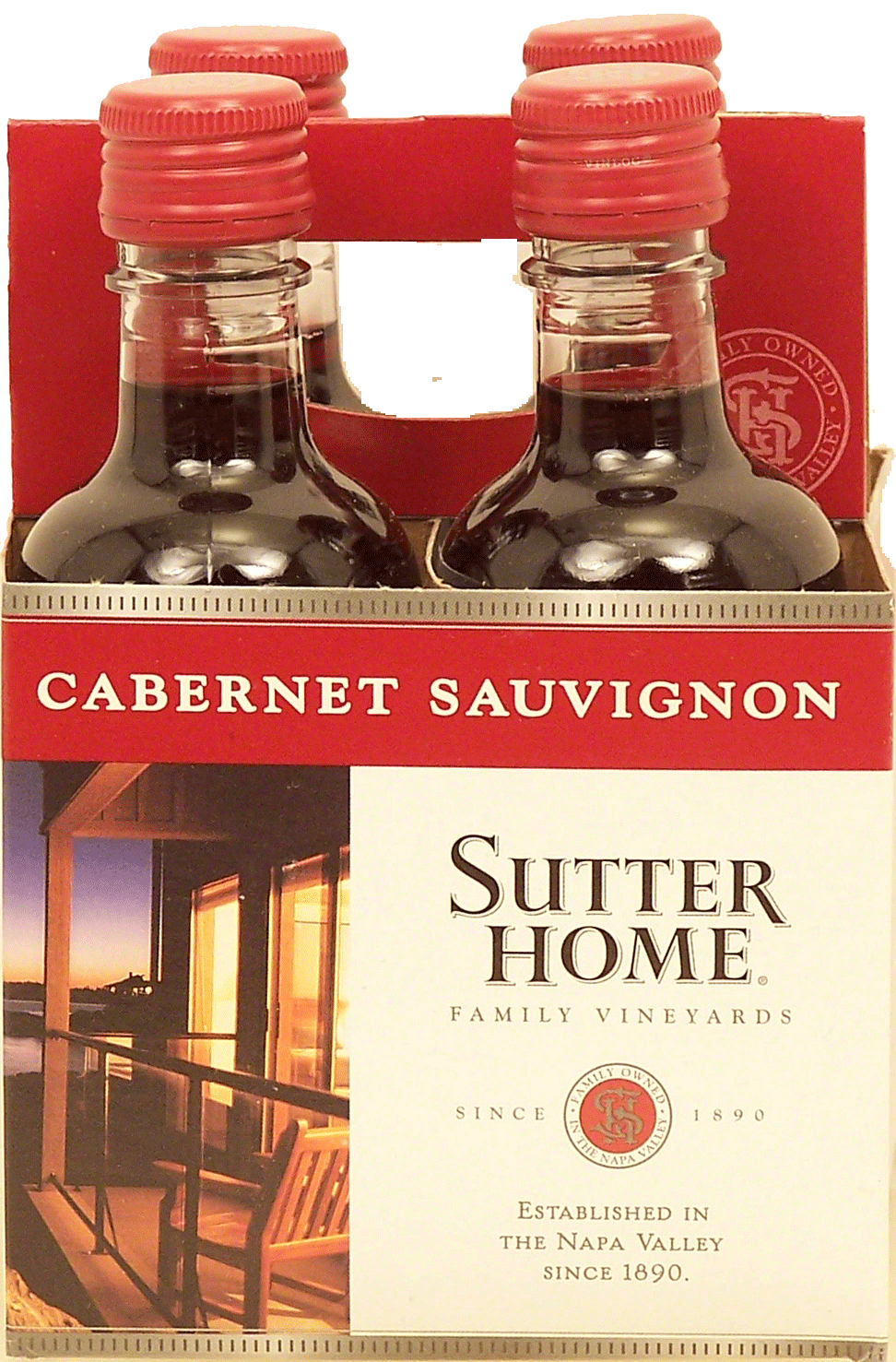 Sutter Home Family Vineyards cabernet sauvignon wine of Napa Valley, 13% alc. by vol., 187-ml single serve Full-Size Picture